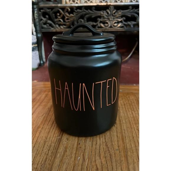 Rae Dunn Holiday Rae Dunn Black Haunted Canister Poshmark